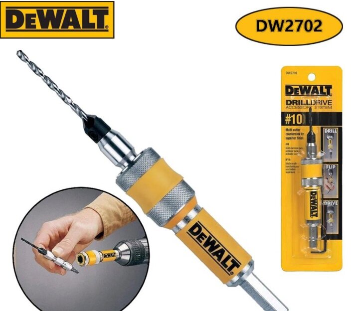 Сверло DEWALT DW 2700 2 в 1 сверло для зенковки по дереву 6 мм.