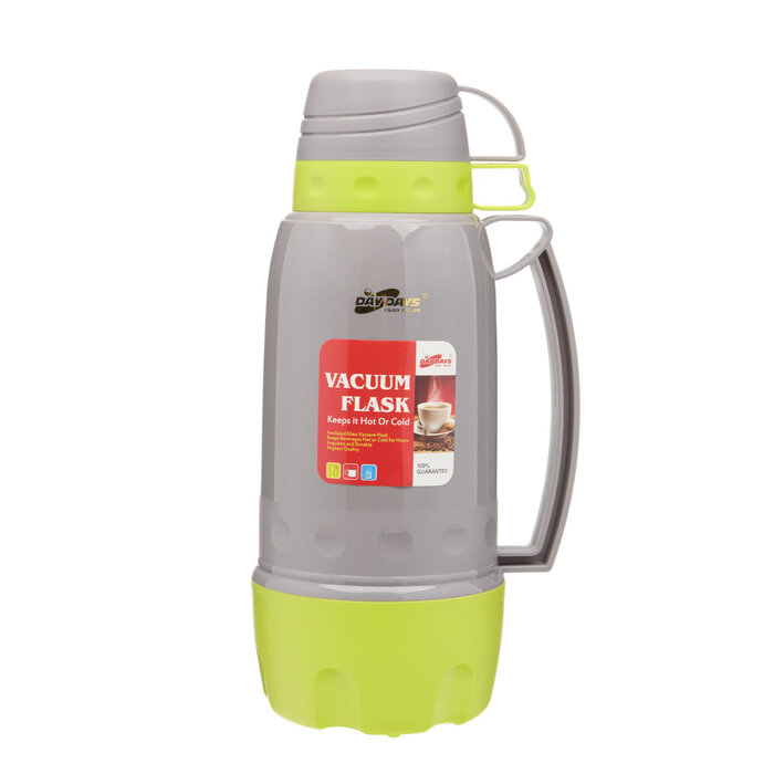 фото Термос 1.8 л, со стеклянной колбой, сохраняет тепло 12 ч, зелёный