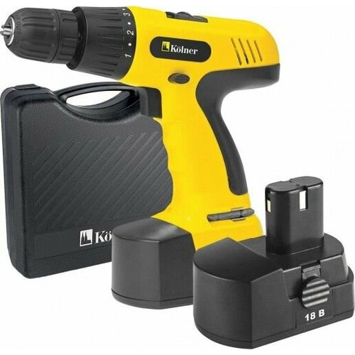 Дрель-шуруповерт аккумуляторная Kolner KCD 182С кн18-2ц 24075₽