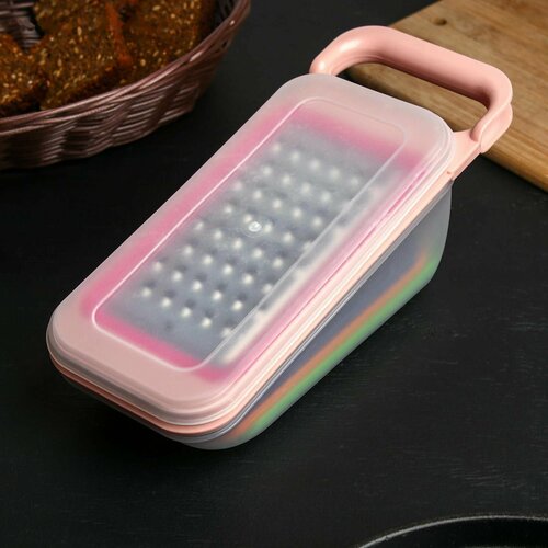 Тёрка-контейнер 9x27 см 4 насадки 888₽