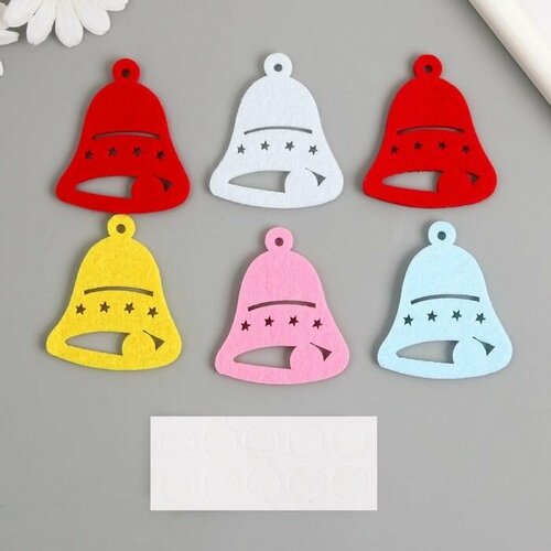 Наклейки из фетра Колокольчик 5х6 см набор 6 шт 415₽