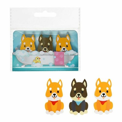 Ластик deVENTE Corgi набор 3 штуки 40х27х7мм 563₽