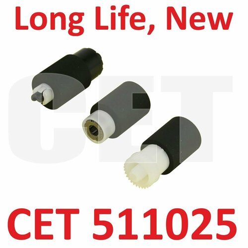 Комплект роликов (Long Life, New) 2F909171, 2HN06080, 2F906230 для KYOCERA, 3 шт/компл, CET511025 комплект роликов cet cet7806 2f909171 2hn06080 для kyocera 2100dn 4100dn 6025mfp taskalfa 255 305