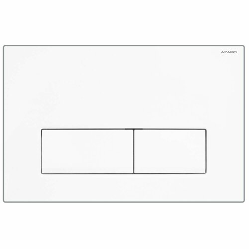 Кнопка смыва AZARIO NEW двойная пластик белый глянцевый AZ-01501 1884₽