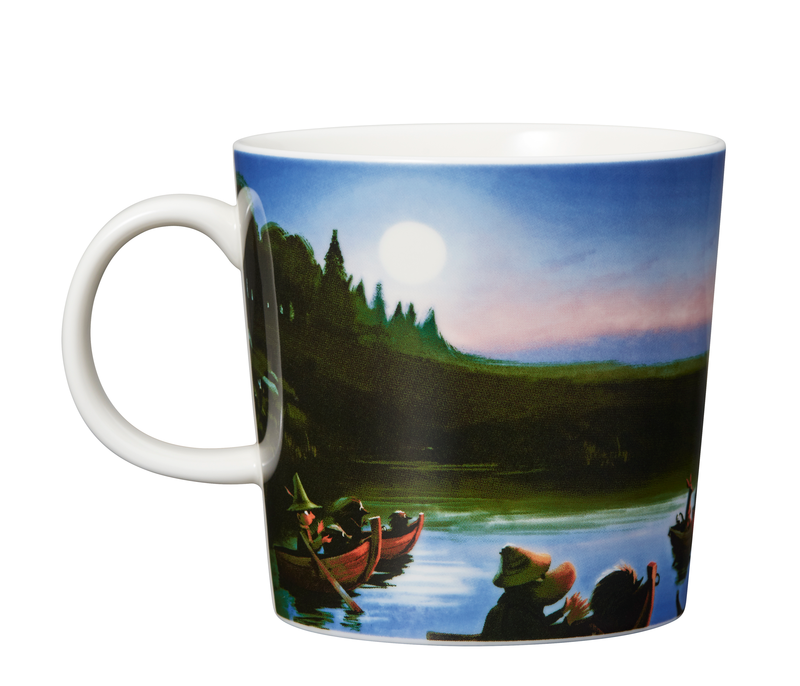 Кружка Arabia Moomin "Золотой хвост", голубой/жёлтый, для СВЧ, 300мл — фото 1