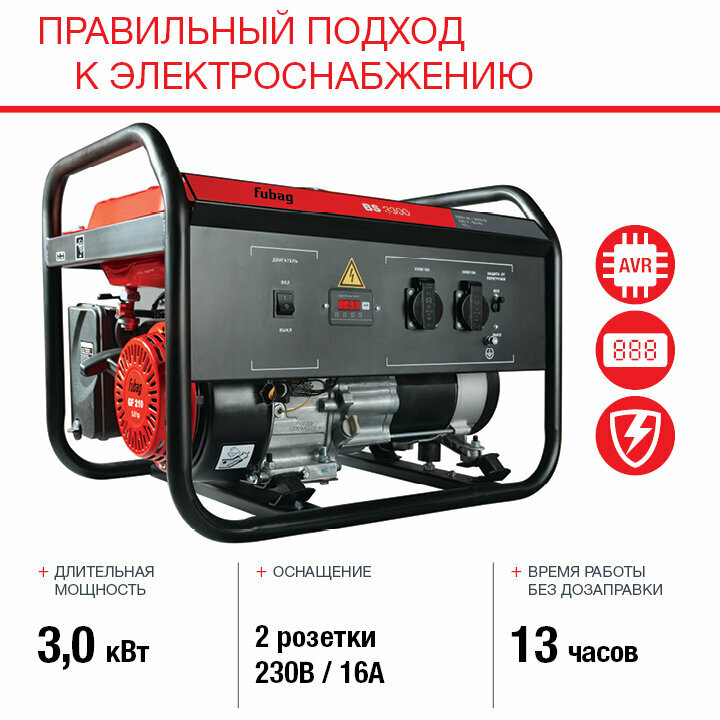 Генератор бензиновый Fubag BS 3300 (8641452)