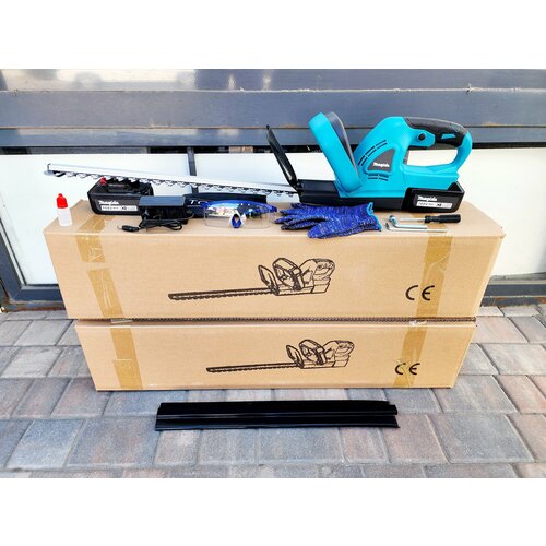 Кусторез аккумуляторный 21В, 3Ач, 48см шина Magida