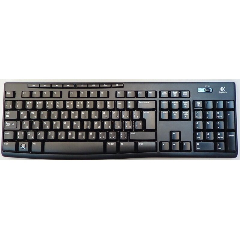 Клавиатура Logitech Мембранная беспроводная, K270 WLS (920-003058)