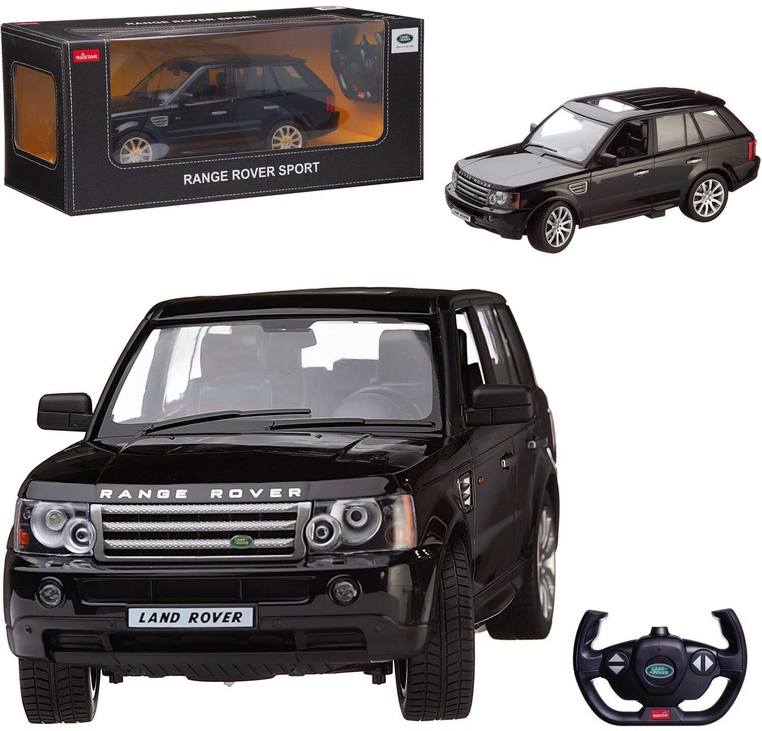 Машина на радиоуправлении Range Rover Sport, черного цвета