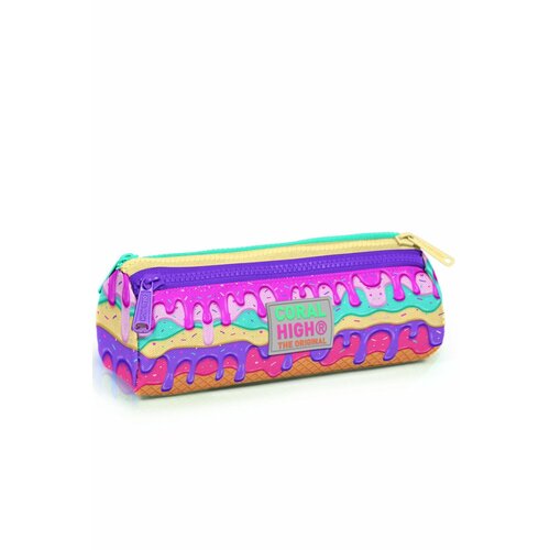 Пенал-косметичка Coral High Мороженое 3отд ткань 2207070 1856₽