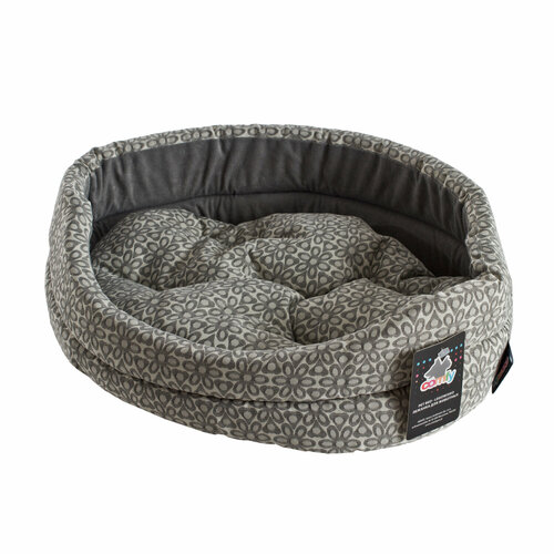 Лежанка COMFY DAISY XS 42х34х14 см узор серого цвета 1410₽