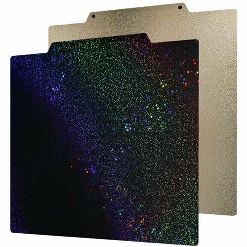 Стальной магнитный коврик Kingroon с двухсторонним покрытием (Гладкий PEY + Текстурированный PEI) 310x310 мм для 3D принтера