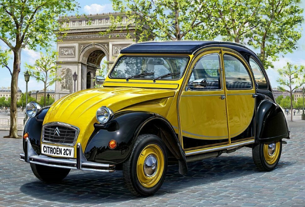 Сборная модель Revell автомобиль Citroen 2CV - фото №10