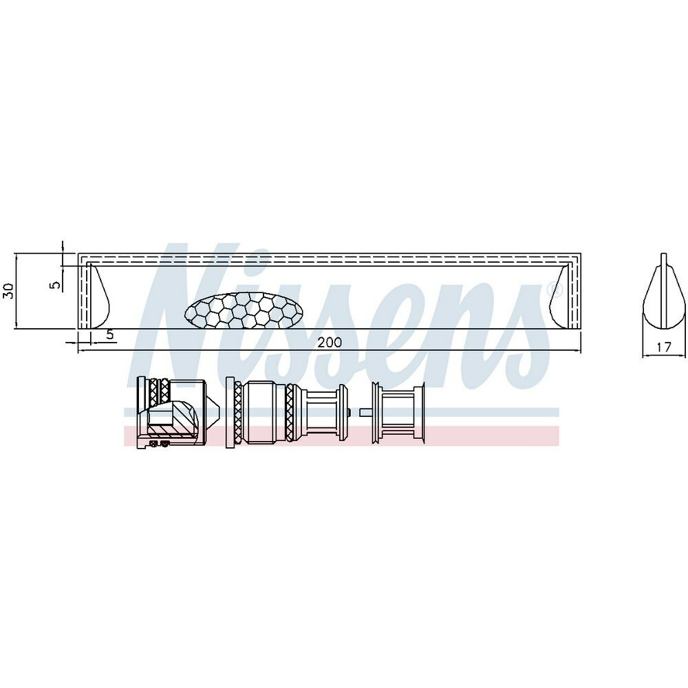 Осушитель кондиционера nissens 95351