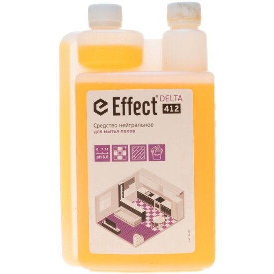 Профессиональное средство для мытья полов Effect DELTA 412 нейтральное, 1 л