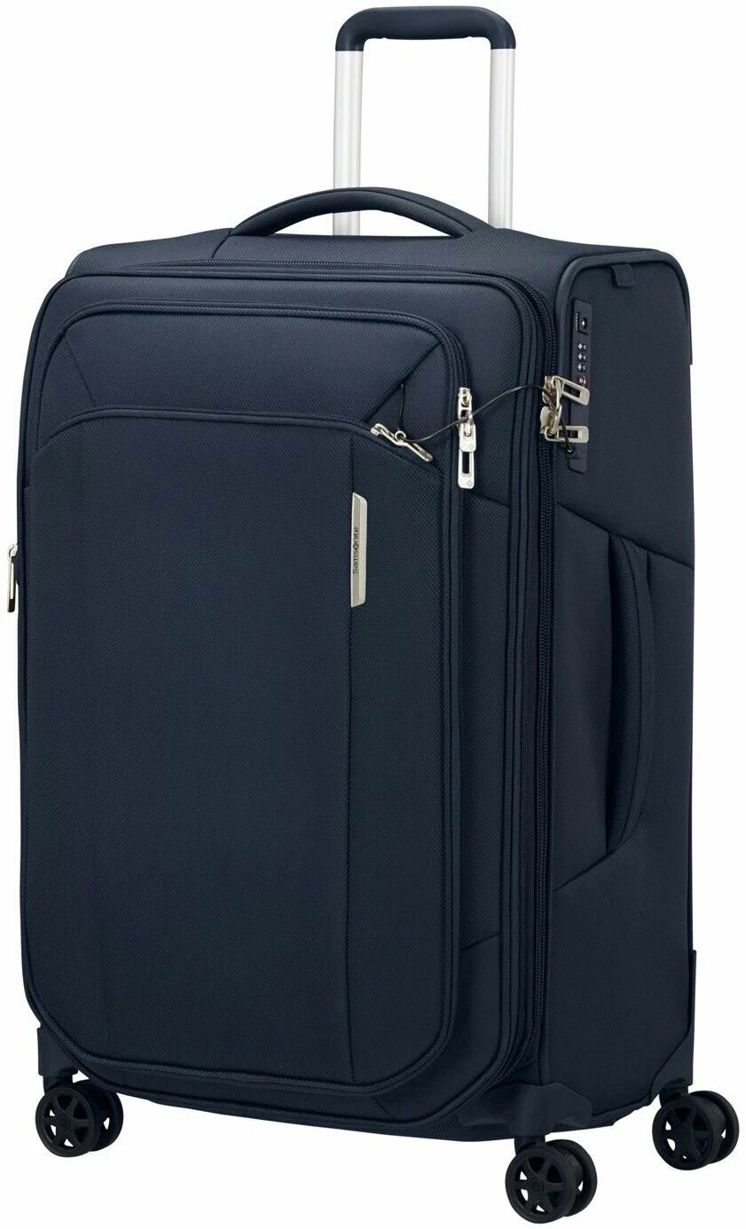 фото Чемодан Samsonite, 92 л, размер L, синий