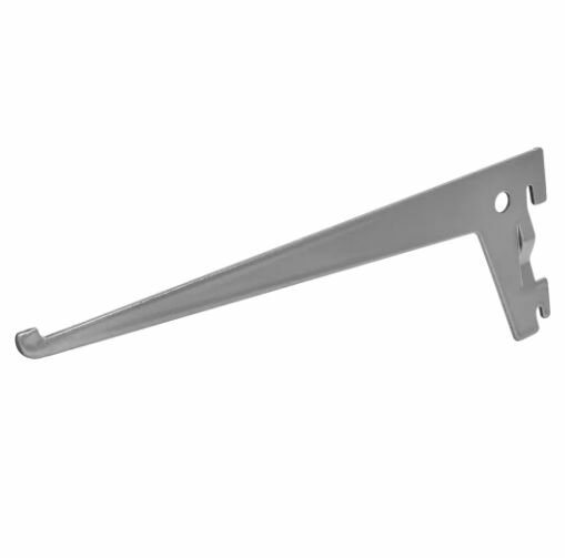 Кронштейн для полок Spaceo 20 см нагрузка до 25 кг цвет серебро 2 шт.