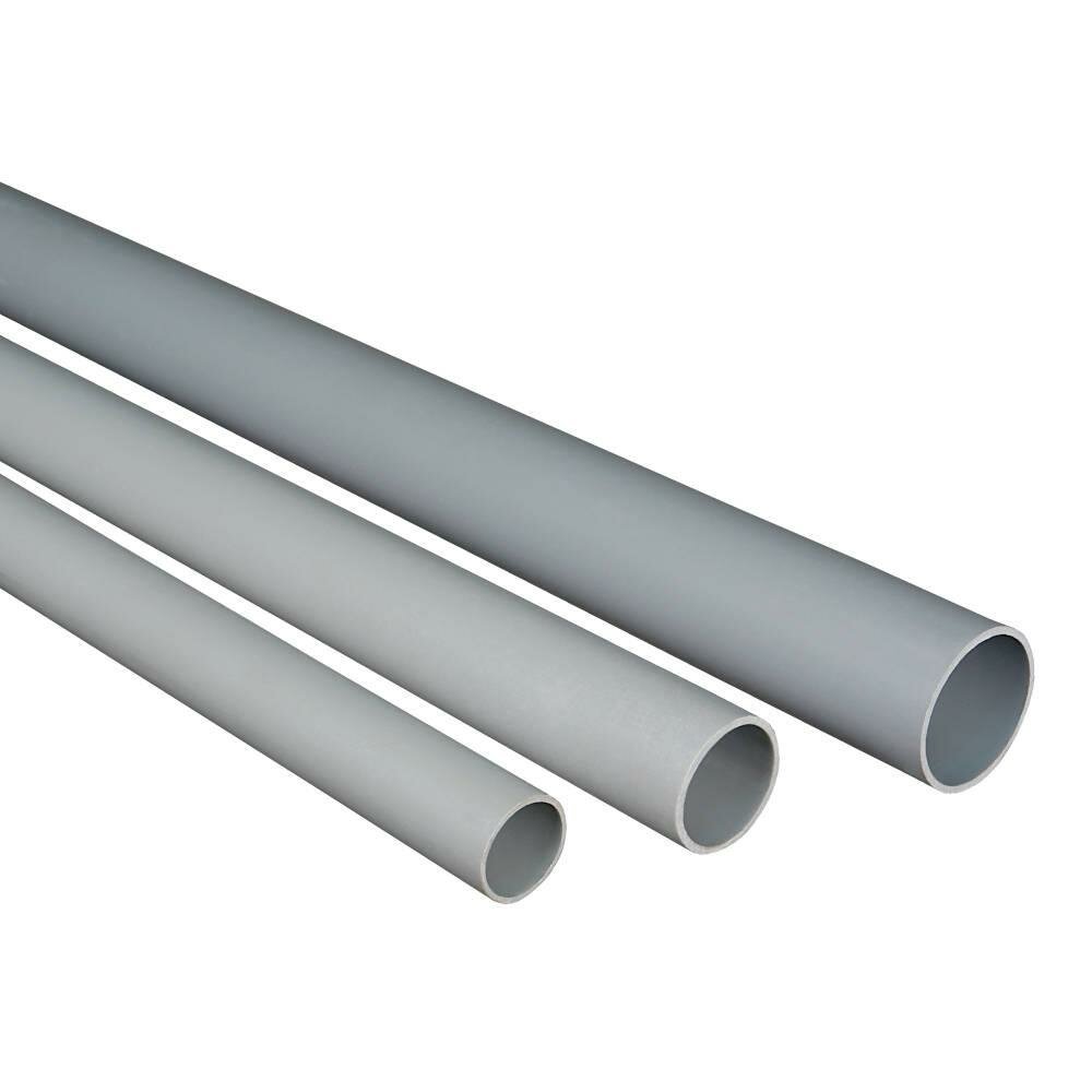 фото Труба гладкая жесткая ПВХ, 3 метра
