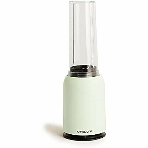Блендер CREATE MOI SLIM с контейнером на вынос пастельно-зеленый 230 Вт персональный миксер лезвия из нержавеющей стали складная ручка для переноски не содержит BPA и других токсинов 1353100₽