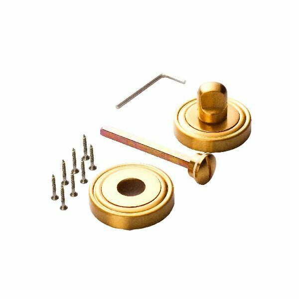 Завертка к ручкам межкомнатных дверей ренц INBK 16 SG латунь матовая