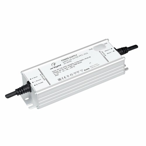 047710 Блок питания ARPV-LG-24150-PFC-VCA (22-26V, 6.25A, 150W) (Arlight, IP65 Металл, 5 лет)