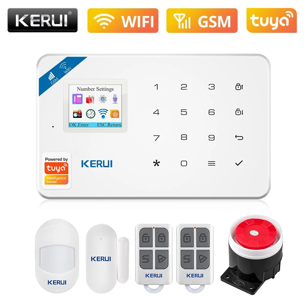 KERUI W181 умная сигнализация, Alarm Kit 1, вилка ЕС