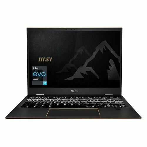 Ультрабук MSI Summit E13 Flip Evo A13MT-243US 13.4", трансформер, IPS, Intel Core i7 1360P 2.2ГГц, 12-ядерный, 16ГБ LPDDR5, 1ТБ SSD, Intel Iris Xe graphics, Windows 11 Home, [9s7-13p311-243] черный
