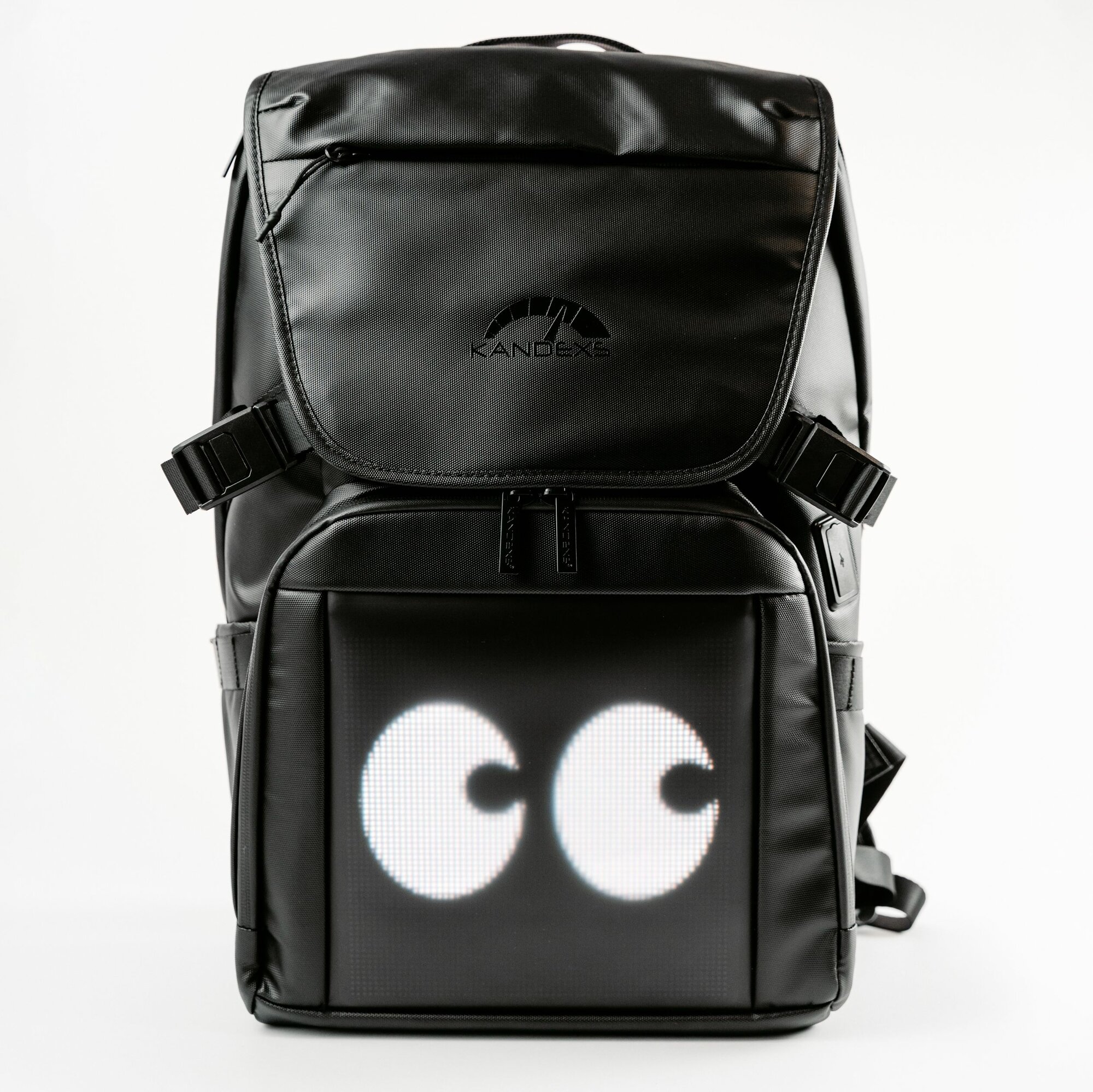 Рюкзак LED-экран, программируемый, для мальчиков и девочек, чёрный — фото 1