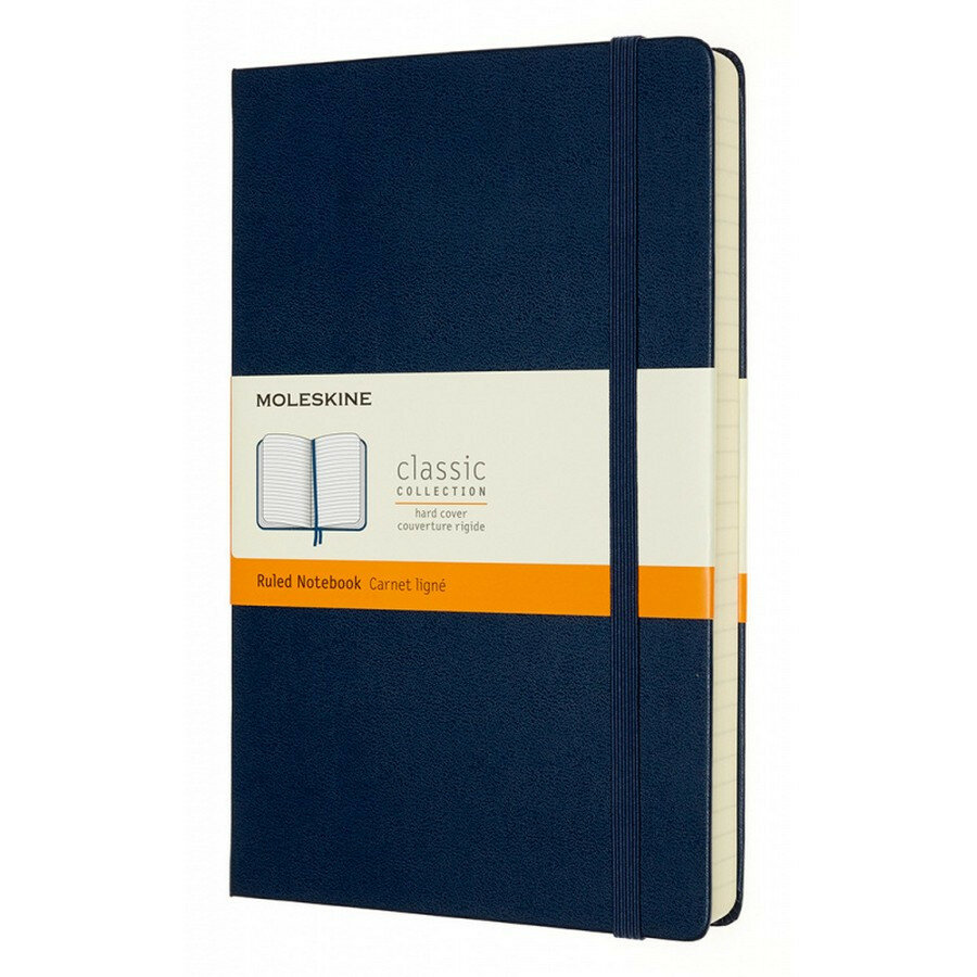 Блокнот Moleskine Classic Expended Large 130 x 210 мм, 400 стр, линейка, синий сапфир (Moleskine QP060EXPB20)