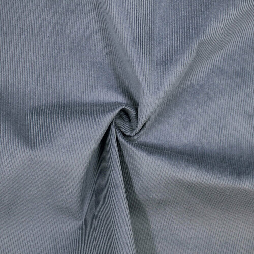 Вельвет, ткань для шитья, синий цвет, 700х140 см