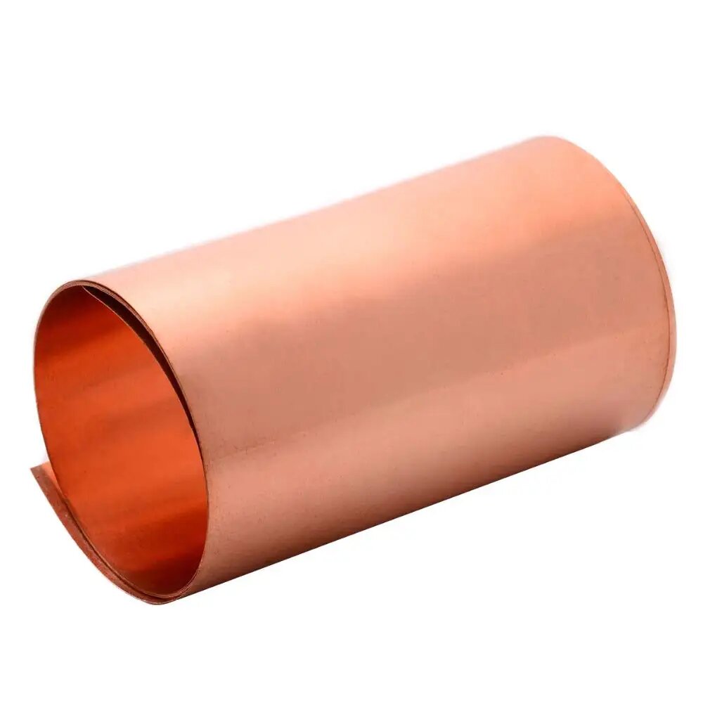 Изображение Медный лист из меди 99.9%, толщина 0.01-0.5 мм, 0.2x40x1000mm 1pcs