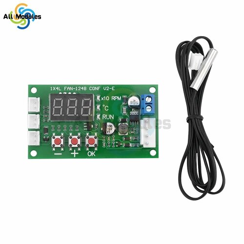 Регулятор скорости вентилятора diymore DC 12-48V 5A, Ring Probe