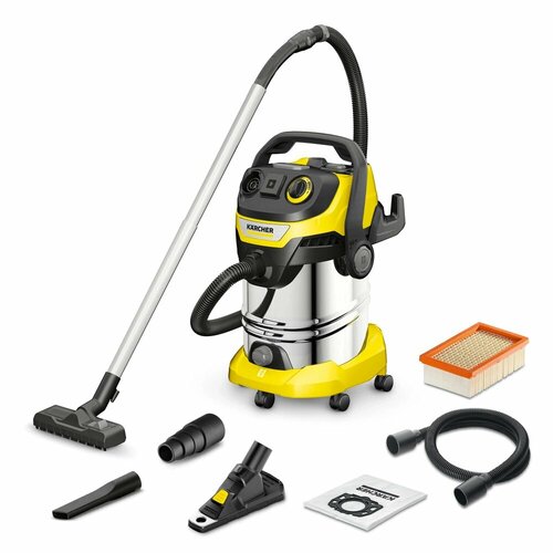 Хозяйственный пылесос Karcher WD 6 P S V30622T DDC YSY 1628-3820 30 л 1300Вт для сухого и влажного мусора 3569000₽