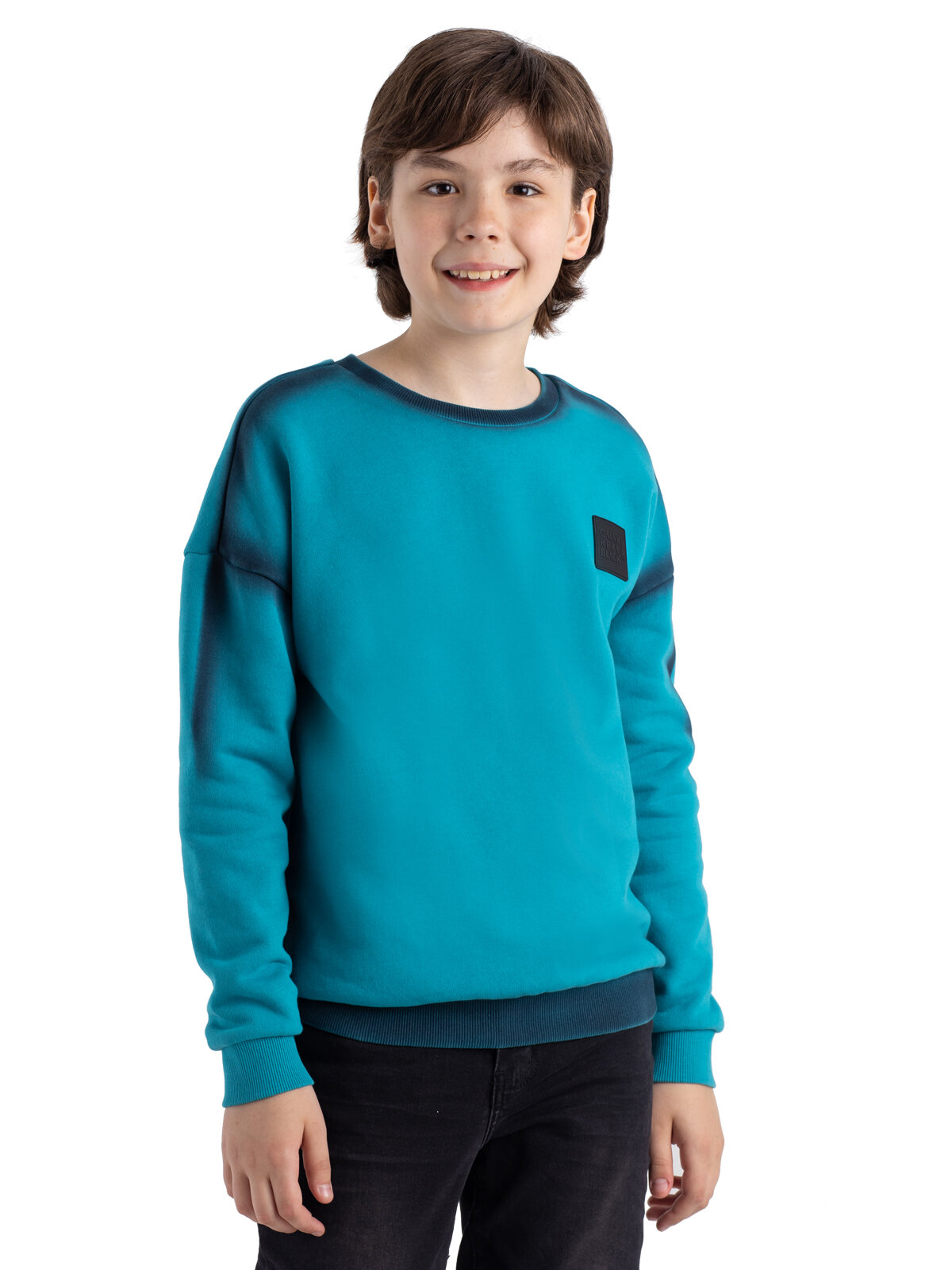 Толстовка Kapika размер 152 бирюзовый