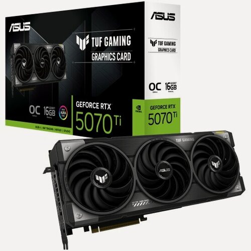 Изображение товара Видеокарта Asus GeForce RTX 5070 Ti TUF GAMING OC 16G