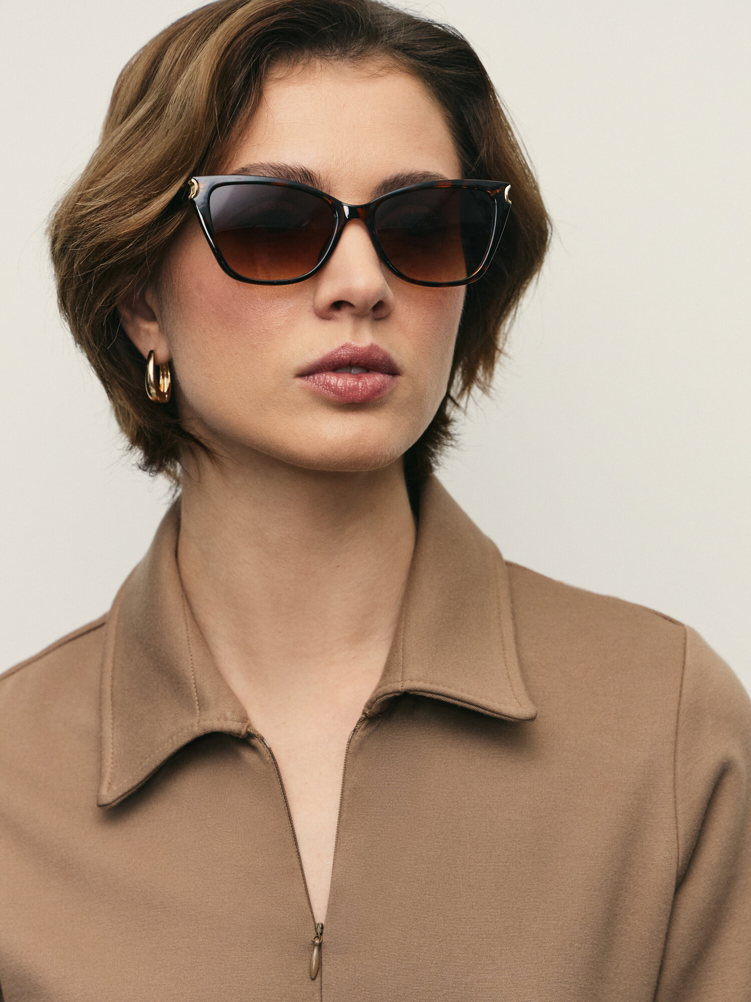 Солнцезащитные очки Zarina, коричневый