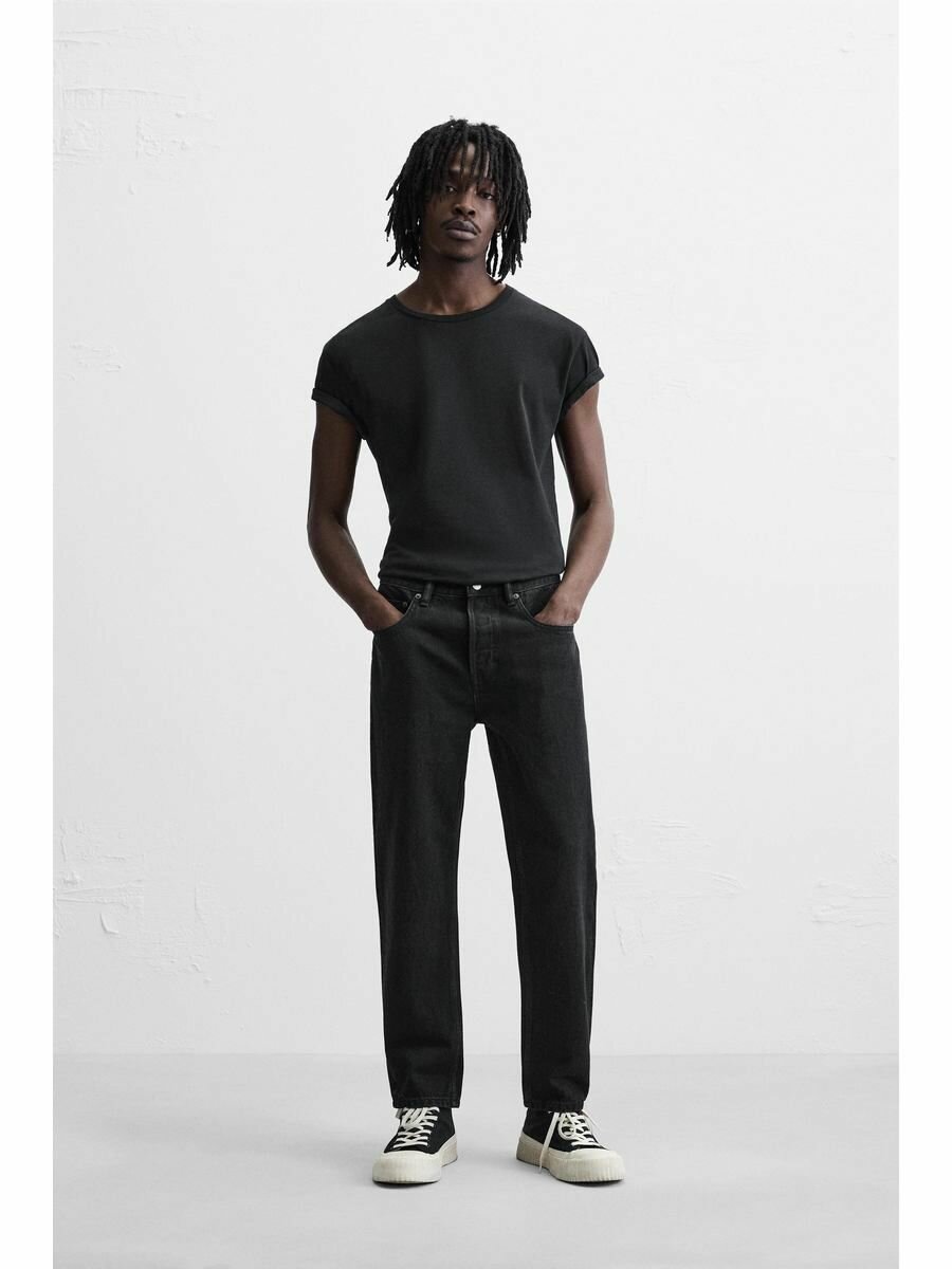 Джинсы Zara, размер 46, черный 800