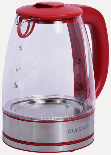 Изображение товара Чайник электрический Oursson KE1744GD/RD, красный