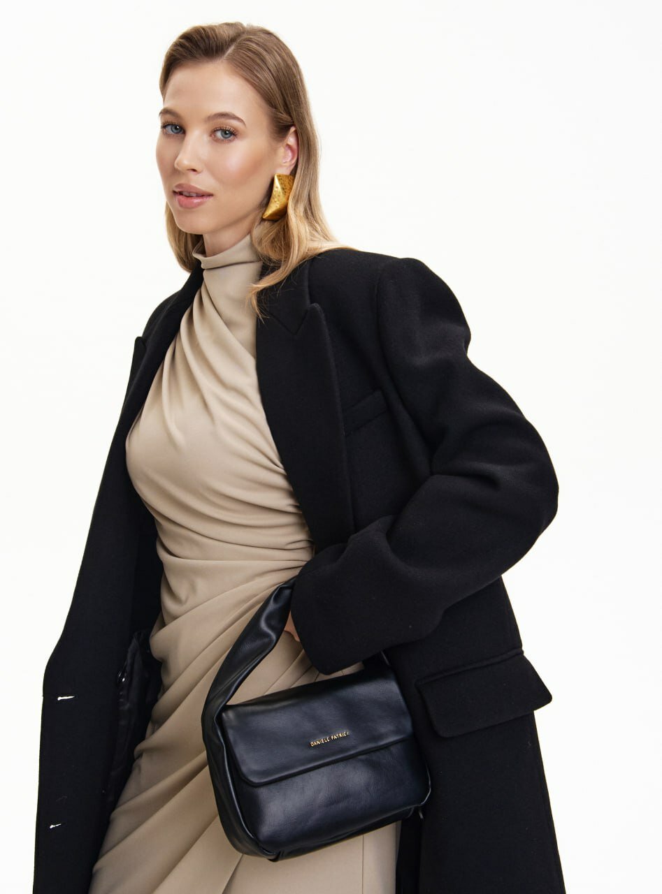 Сумка багет Daniele Patrici, черный кварц — фото 1