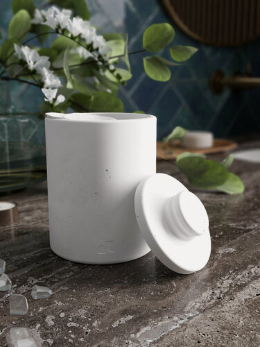 Изображение товара Органайзер для ванной комнаты, для ватных дисков и палочек Bordeaux белый матовый.