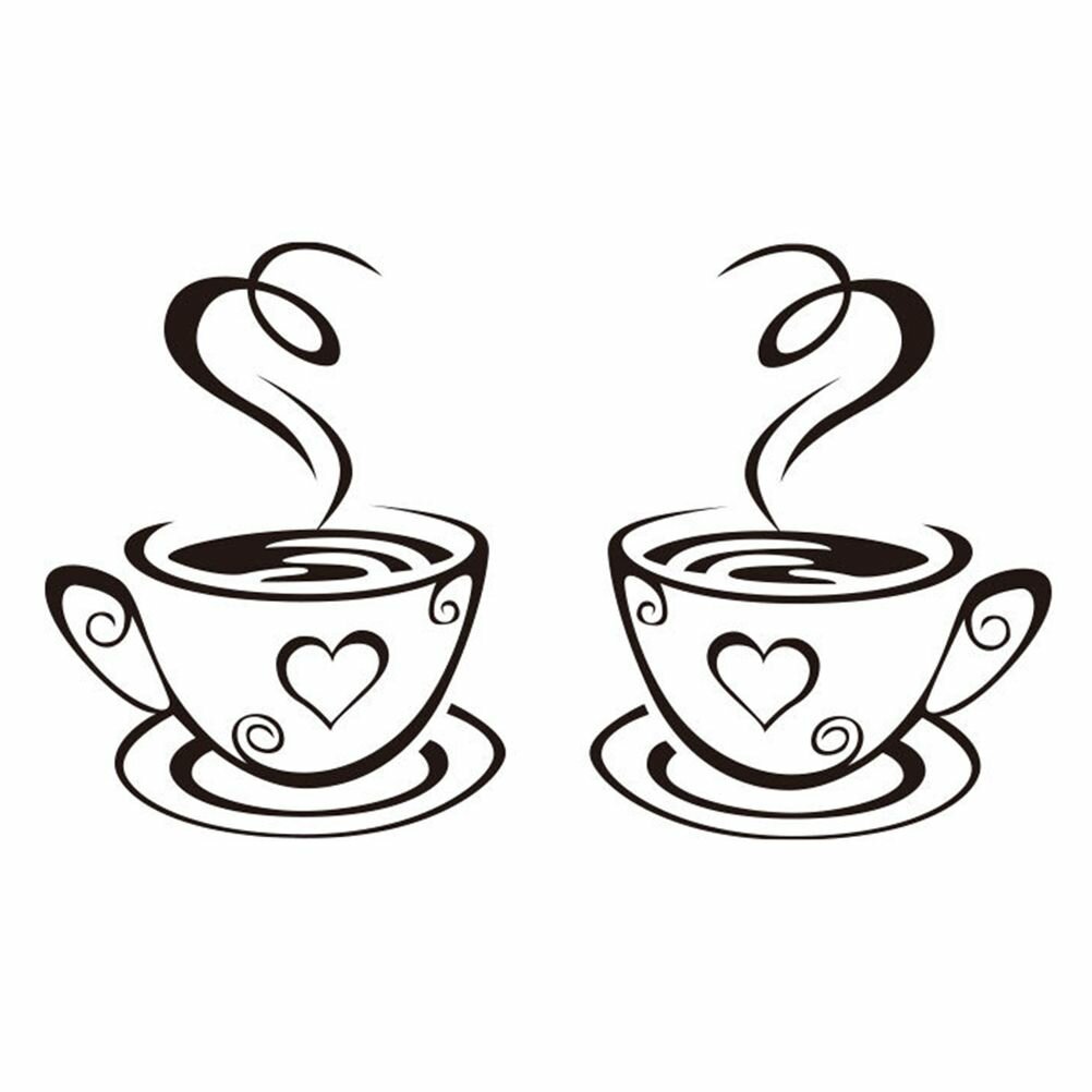 Стильный Декор Coffe Sticker Для Интерьера Легкая Инсталляция 30X20Cm