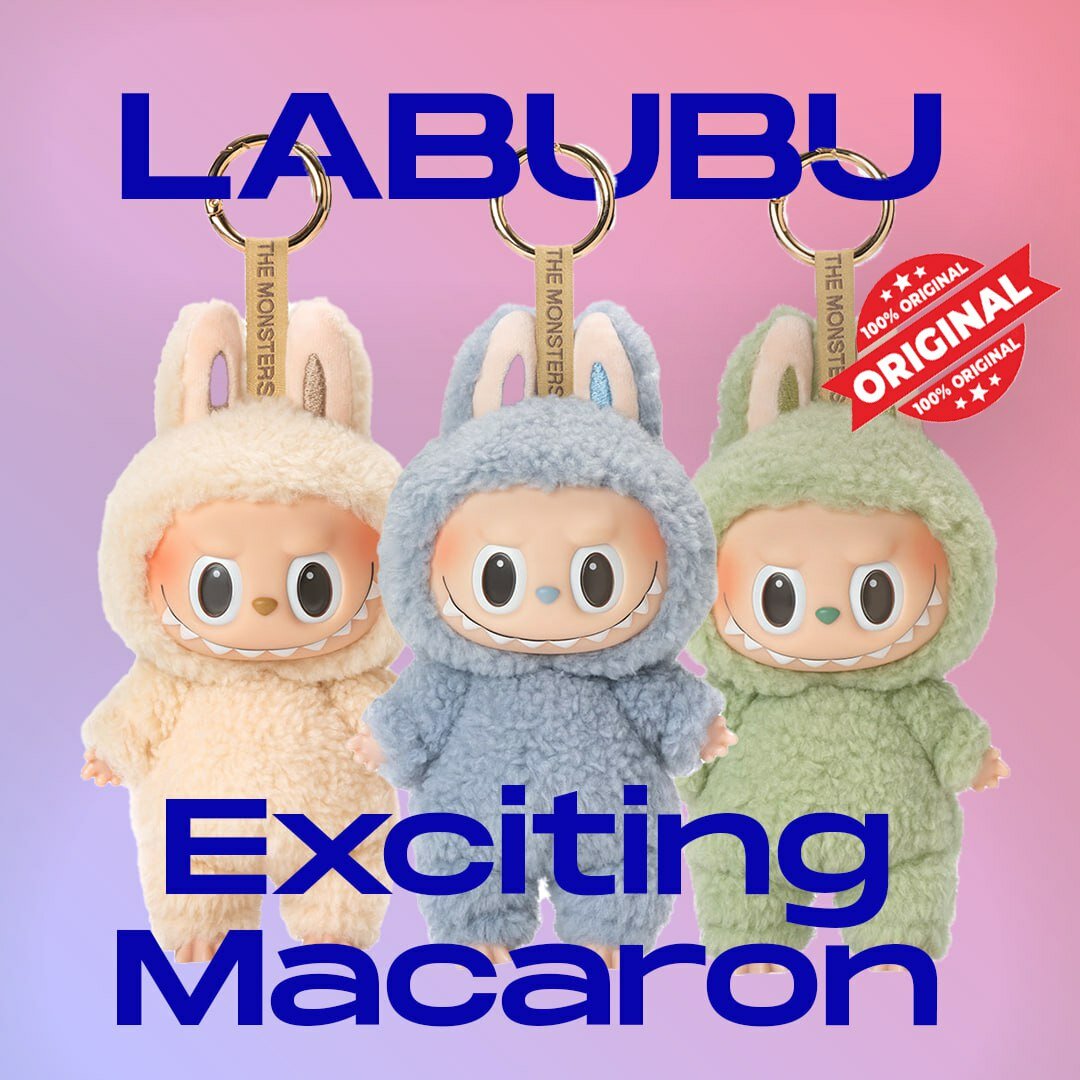 Оригинал POP MART Игрушка-сюрприз LABUBU THE MONSTERS Exciting macaron Series, 3е поколение, брелок\коллекционная