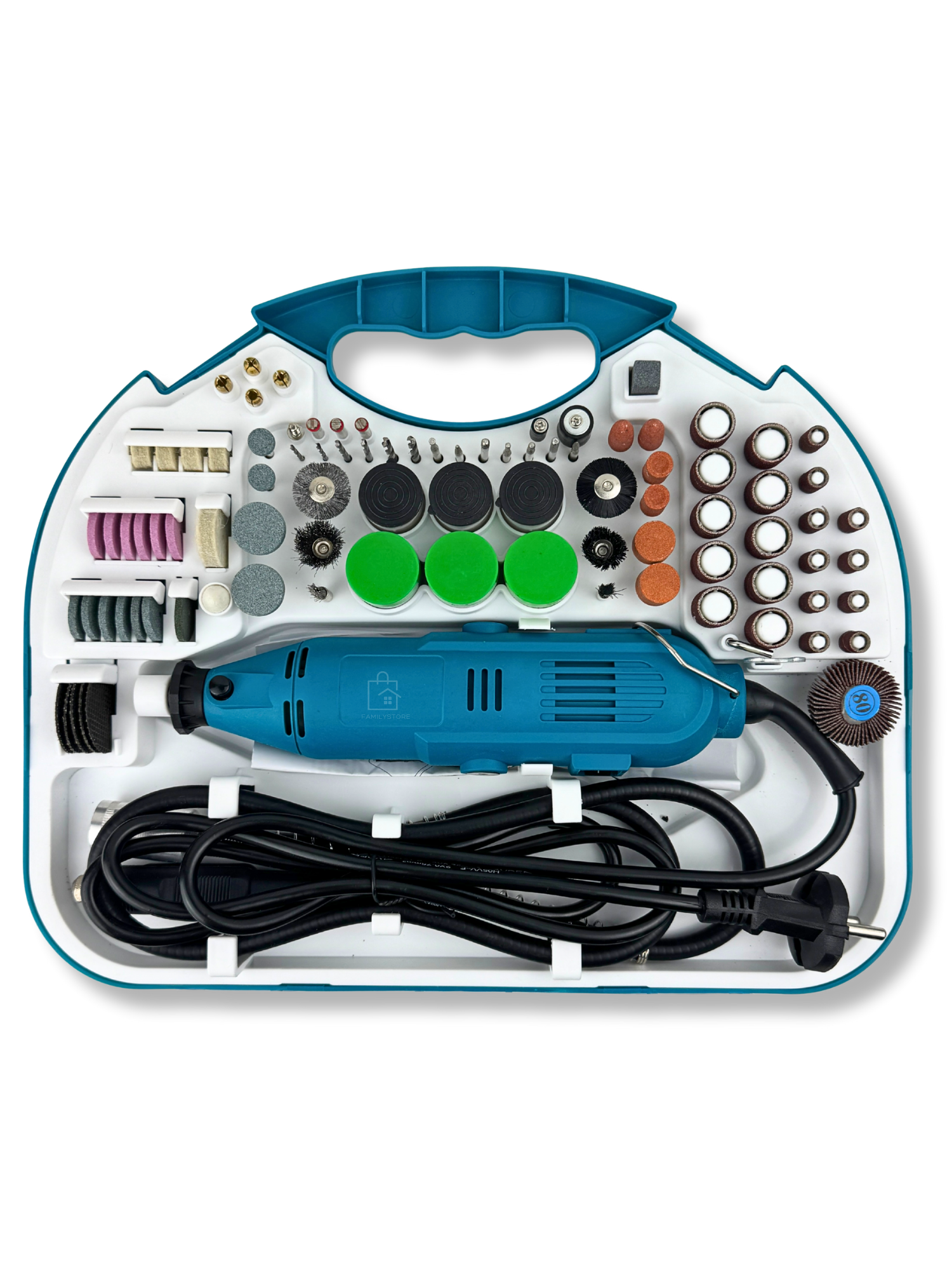 Гравер электрический с насадками и гибким валом в кейсе сетевой/граверная машинка с набором насадок