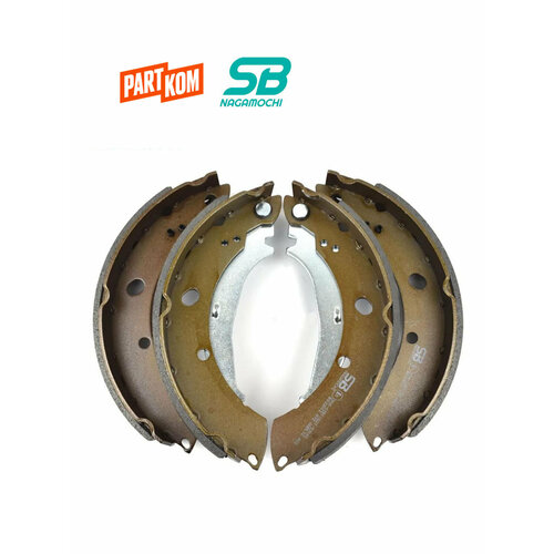 Тормозные колодки барабанные SB NAGAMOCHI BS33002 для ам VW Polo Sedan Skoda Rapid без бурта 1КН 5415₽