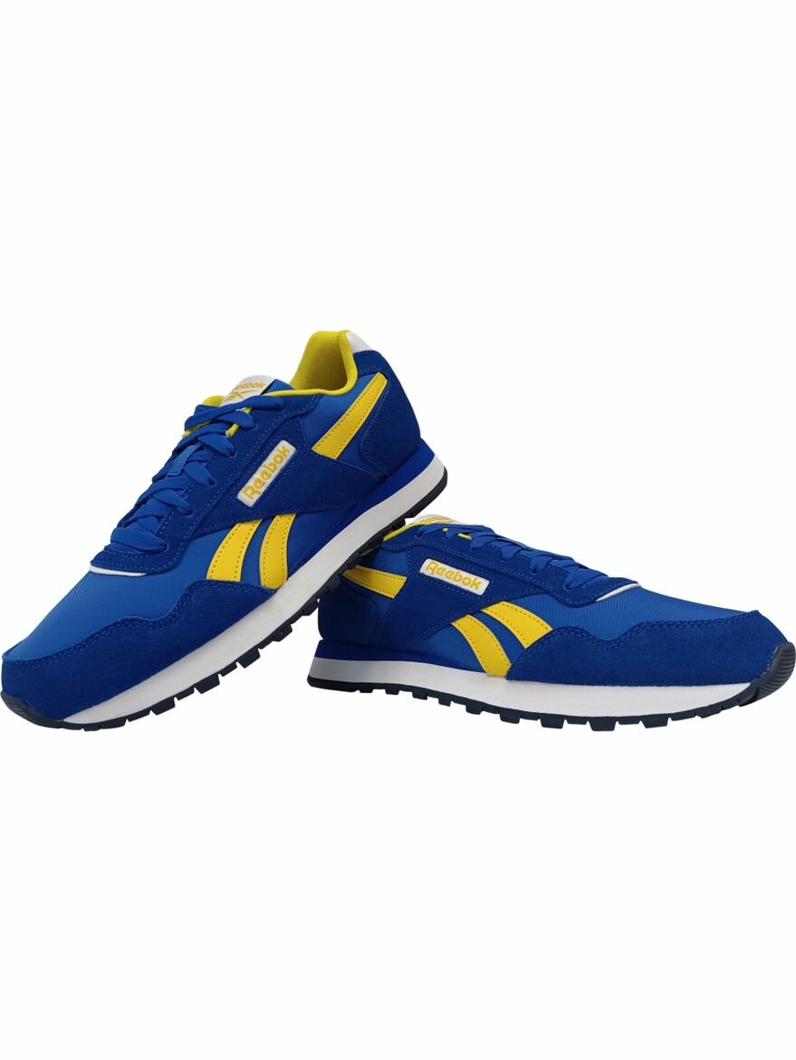 Кроссовки Reebok Glide, полнота F, размер 7,5 US, синий/желтый/белый