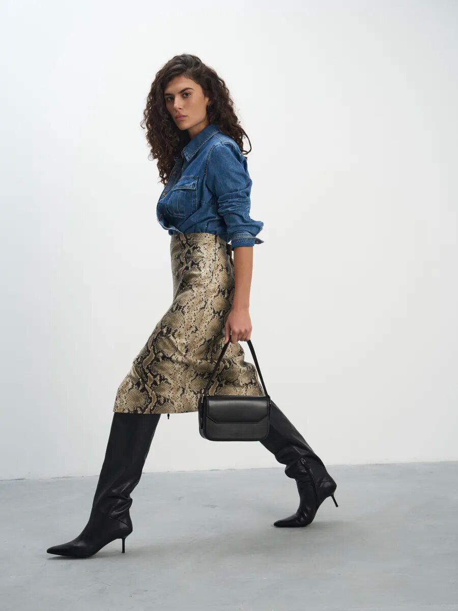 Сумка кросс-боди LeVertige ITEA, фактура гладкая, черный — фото 1