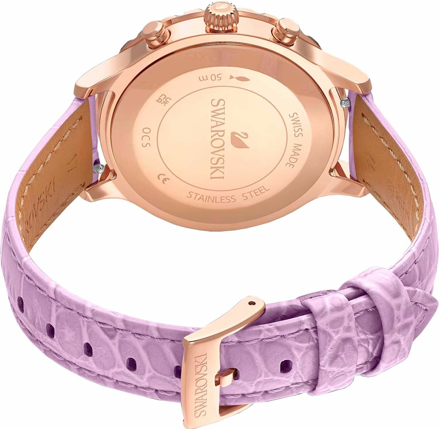 Наручные часы SWAROVSKI, фиолетовый — фото 1