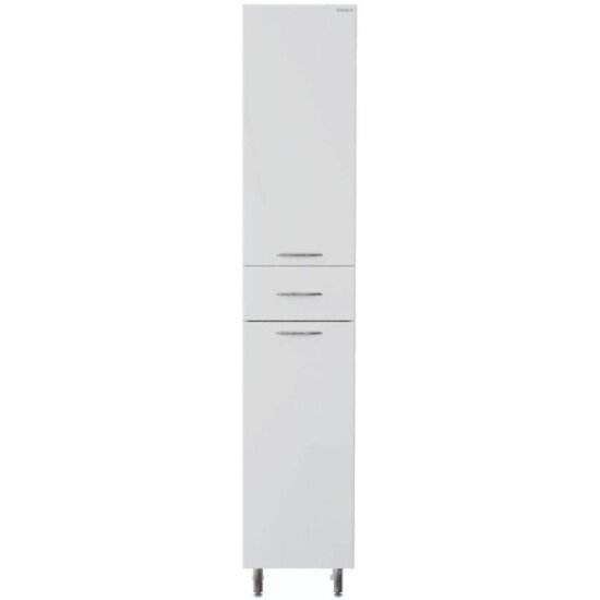 Пенал Onika Модерн 36 напольный, белый, с бельевой корзиной, правый