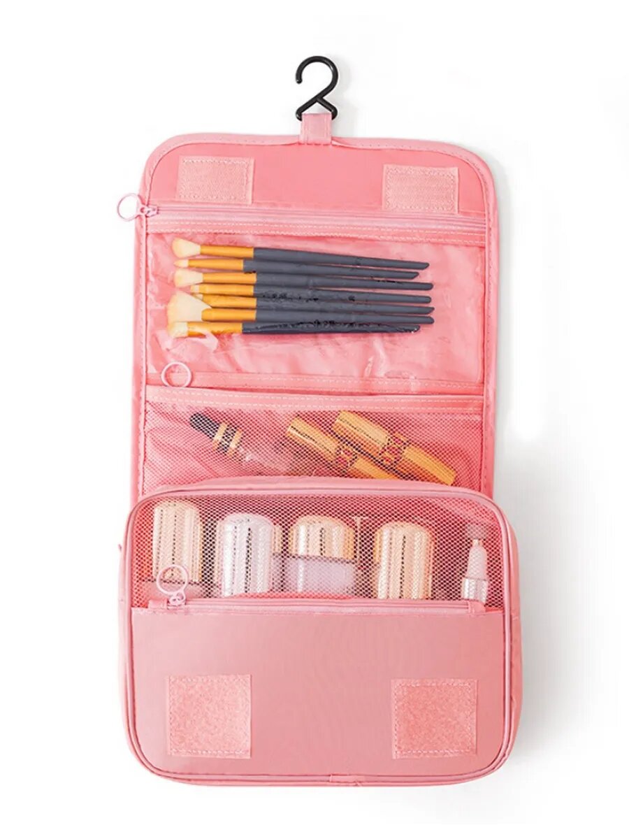 Бьюти-кейс ширина: 6 см., высота: 19 см., длина: 22 см., , розовый — фото 1