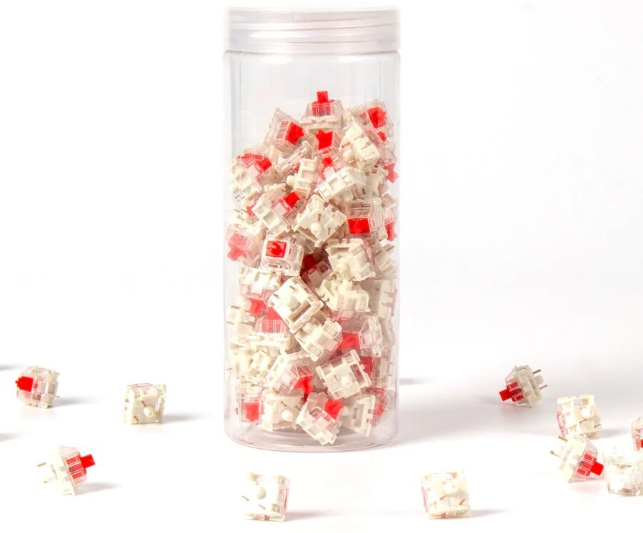 Набор механических переключателей Keychron Gateron Silent red 110 pcs — фото 1
